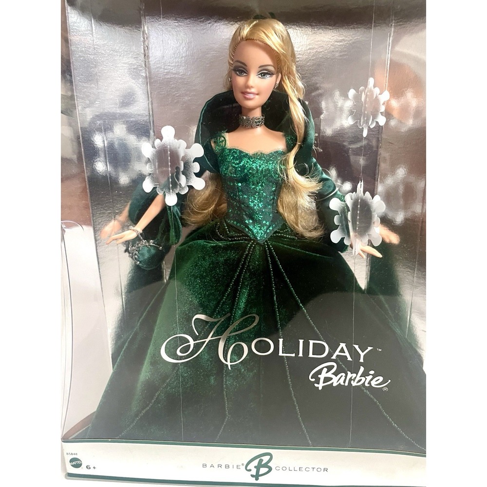 Collectors Barbie Special 2004 Edition Holiday Green Gown Fashion Doll Signature